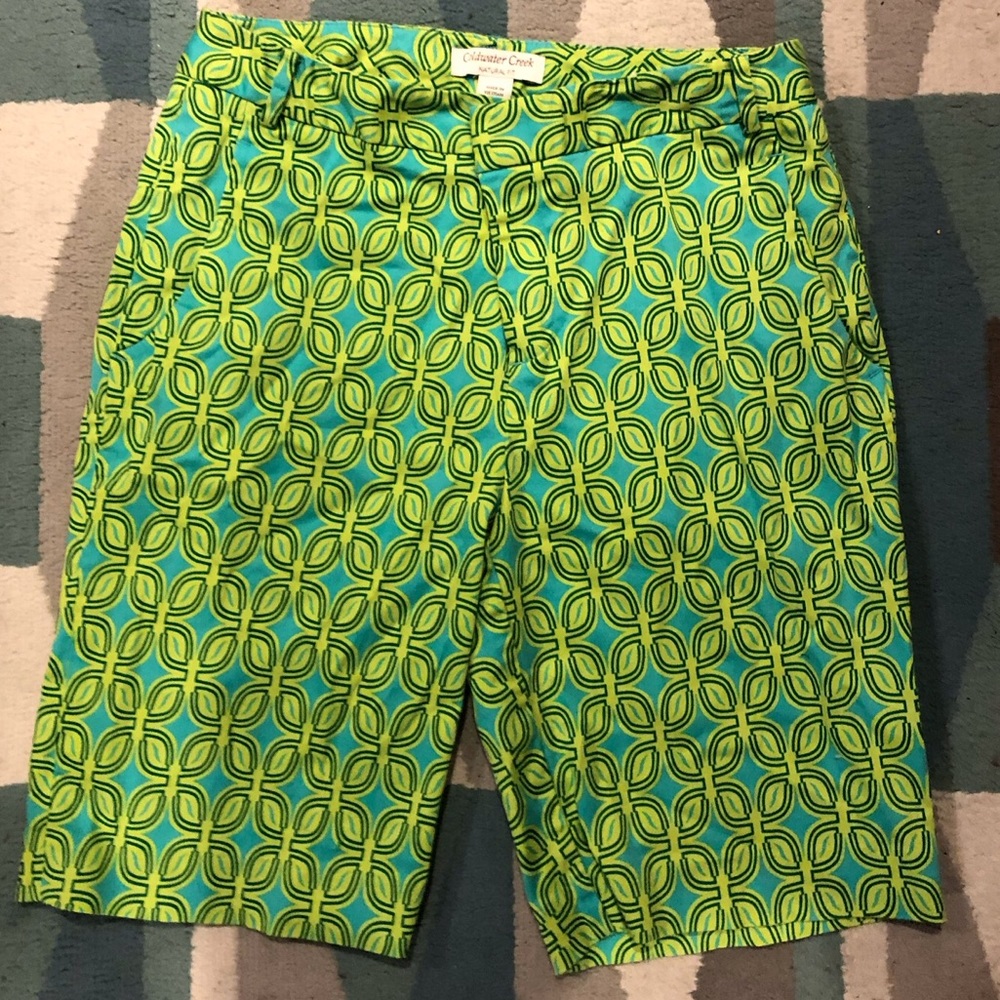 Coldwater Creek Patterned Bermuda Shorts women’s size 4